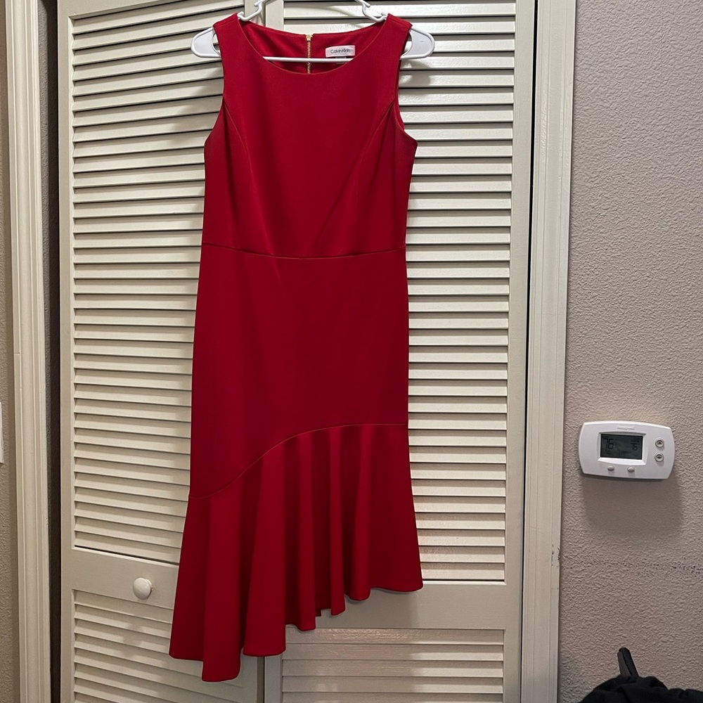 Calvin Klein red dress. From a smoke free, animal free home. Like knew!